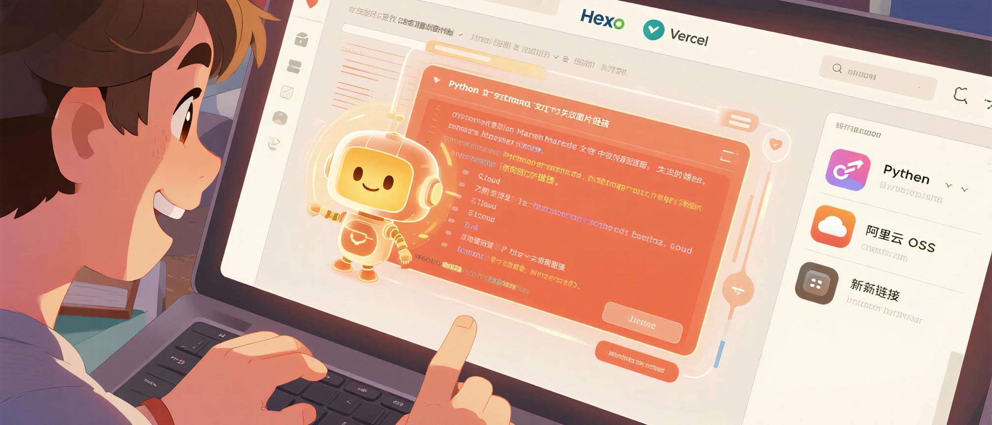 “如果不是AI，我肯定搞不定”：我用Vercel重构个人博客，顺手实现了“图片一键搬家”