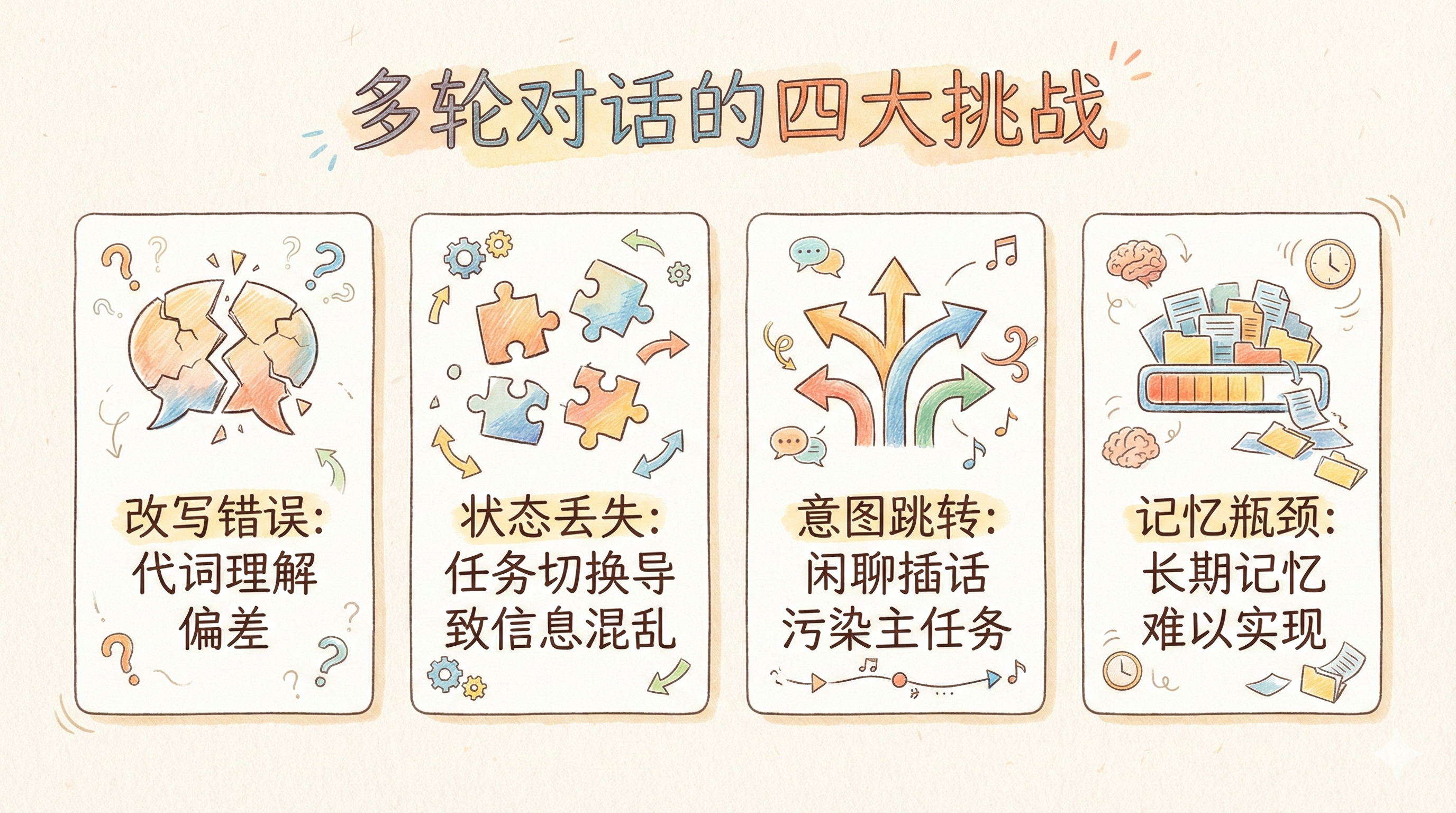 多轮对话的4大挑战